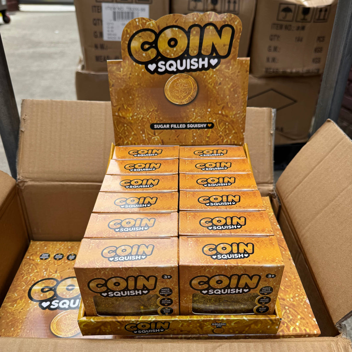 Sugar Squeeze Glitter Gold Coin