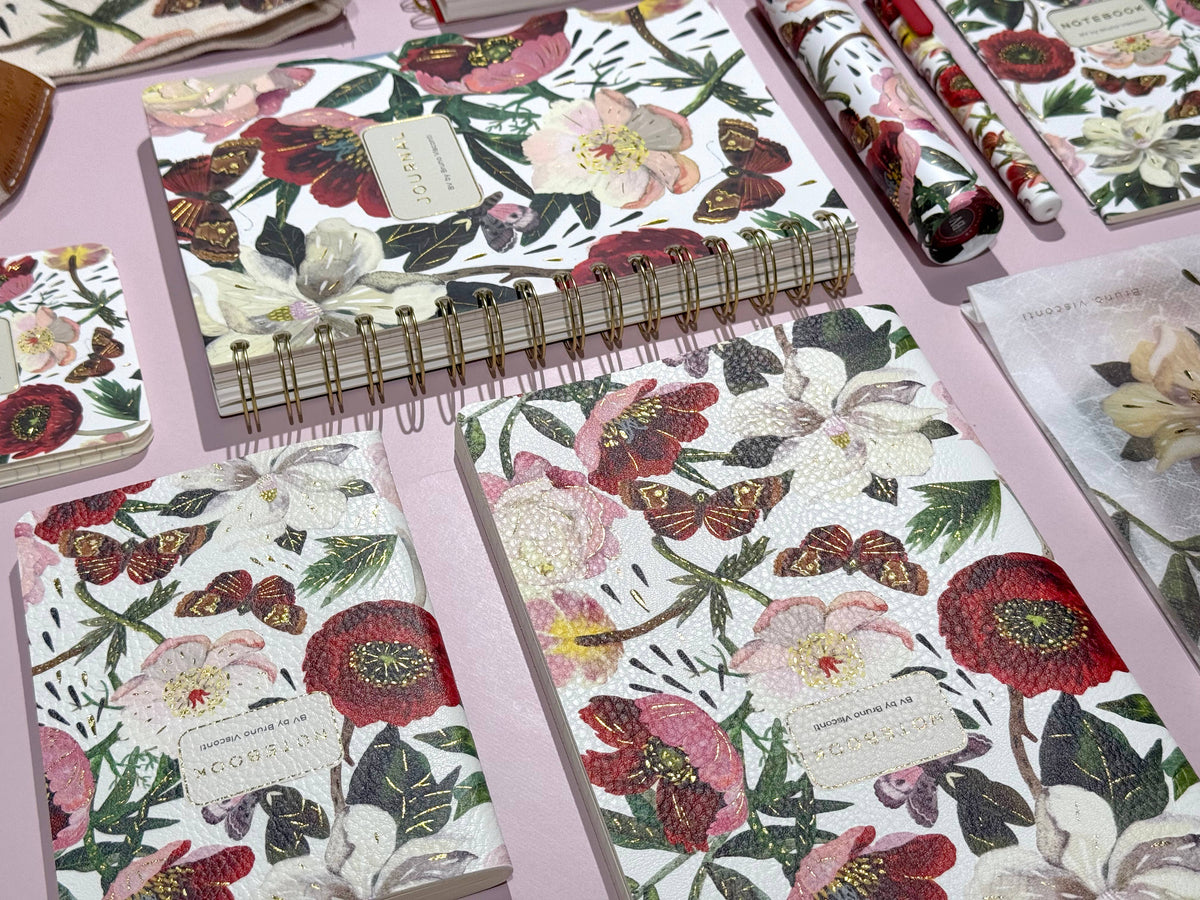 A6 Passport Notebook - Peonies