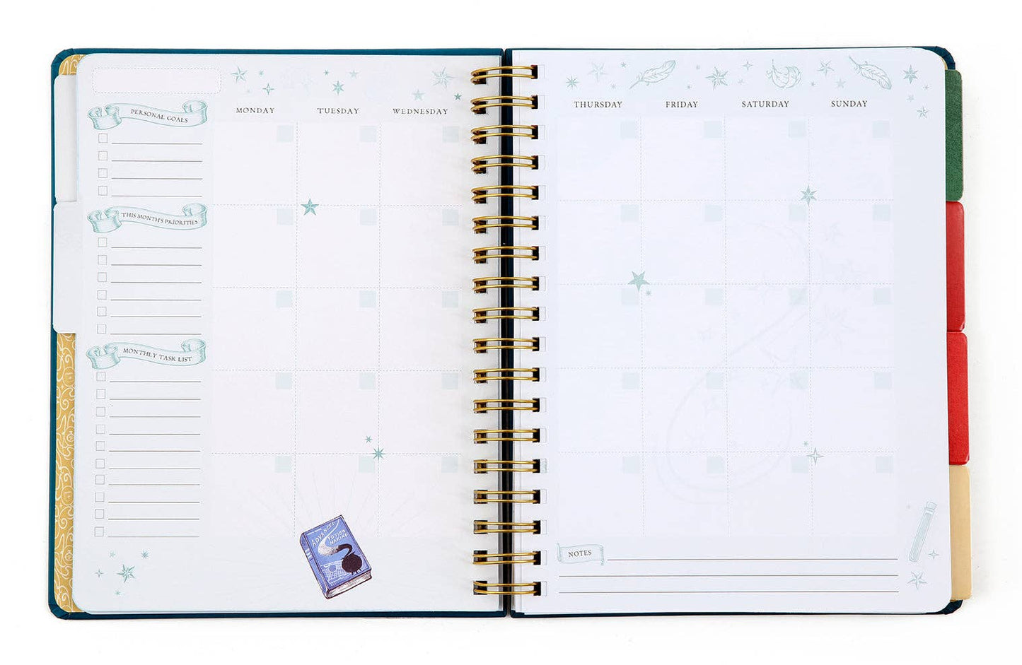 Calendar: 12-Month Undated Planner, Harry Potter Lumos