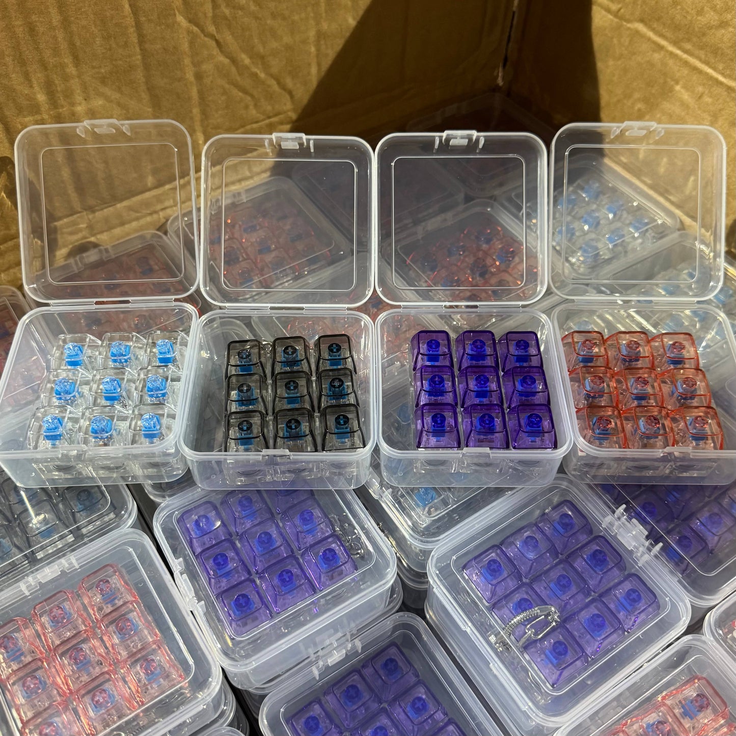 9-Keycap Transparent Light Up Keychain
