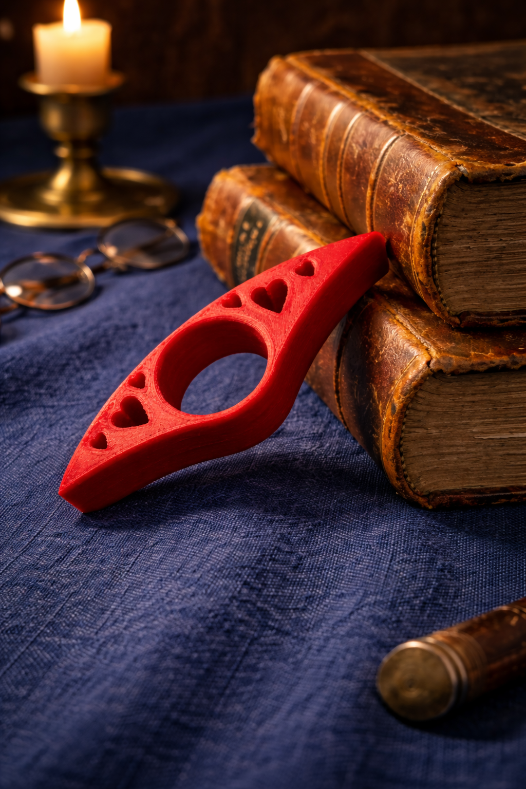 Ergonomic Heart-Themed Page Holder Ring