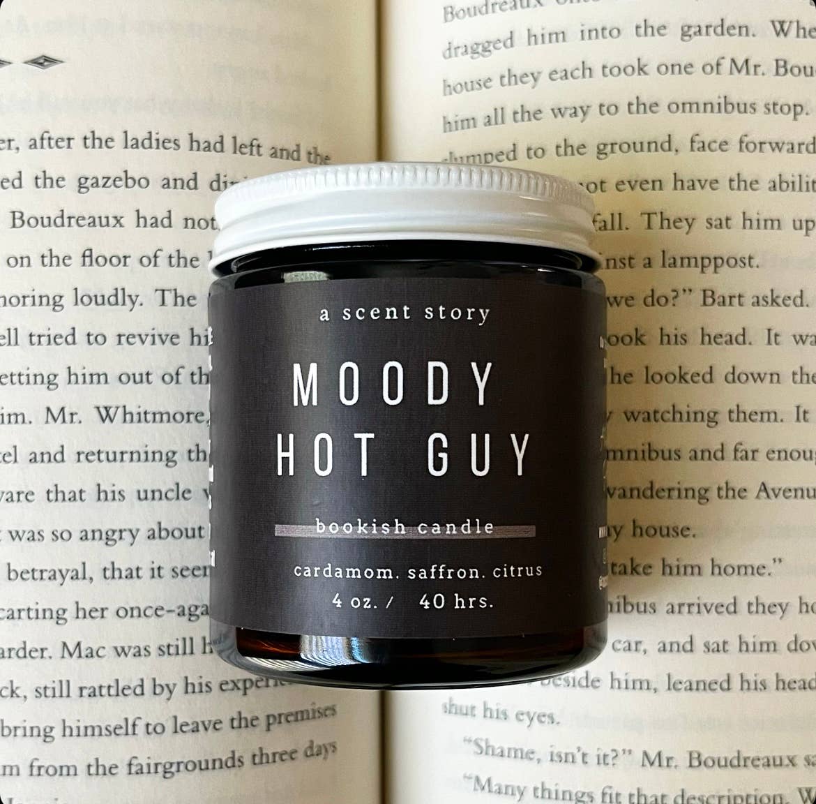 Candle, Hand-Poured Soy: Moody Hot Guy