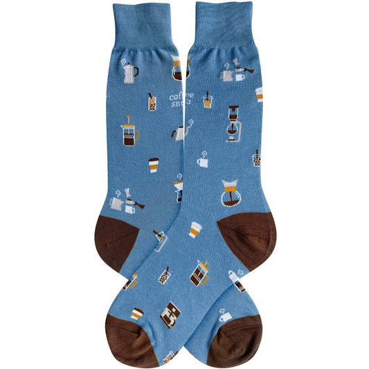 Socks, Men's: Coffee Snob