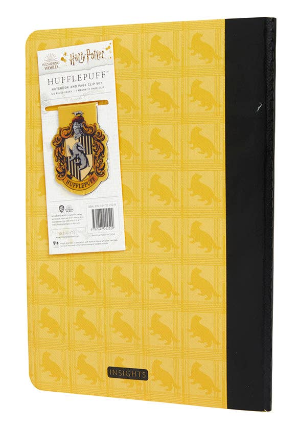 Notebook and Page Clip Set: Harry Potter Hufflepuff (Softcover)