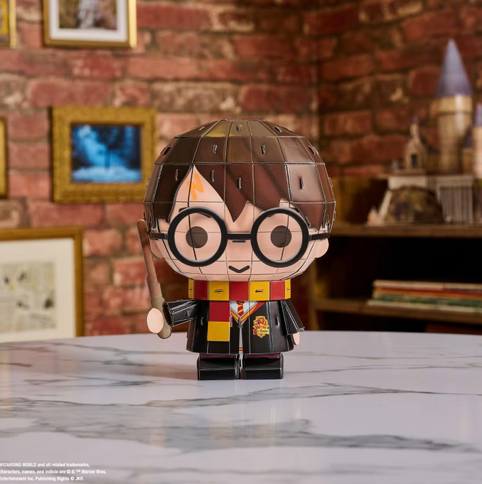 Harry Potter 3D Puzzle Model Kit by 4D Build, featuring detailed components for assembling iconic Wizarding World locations.
