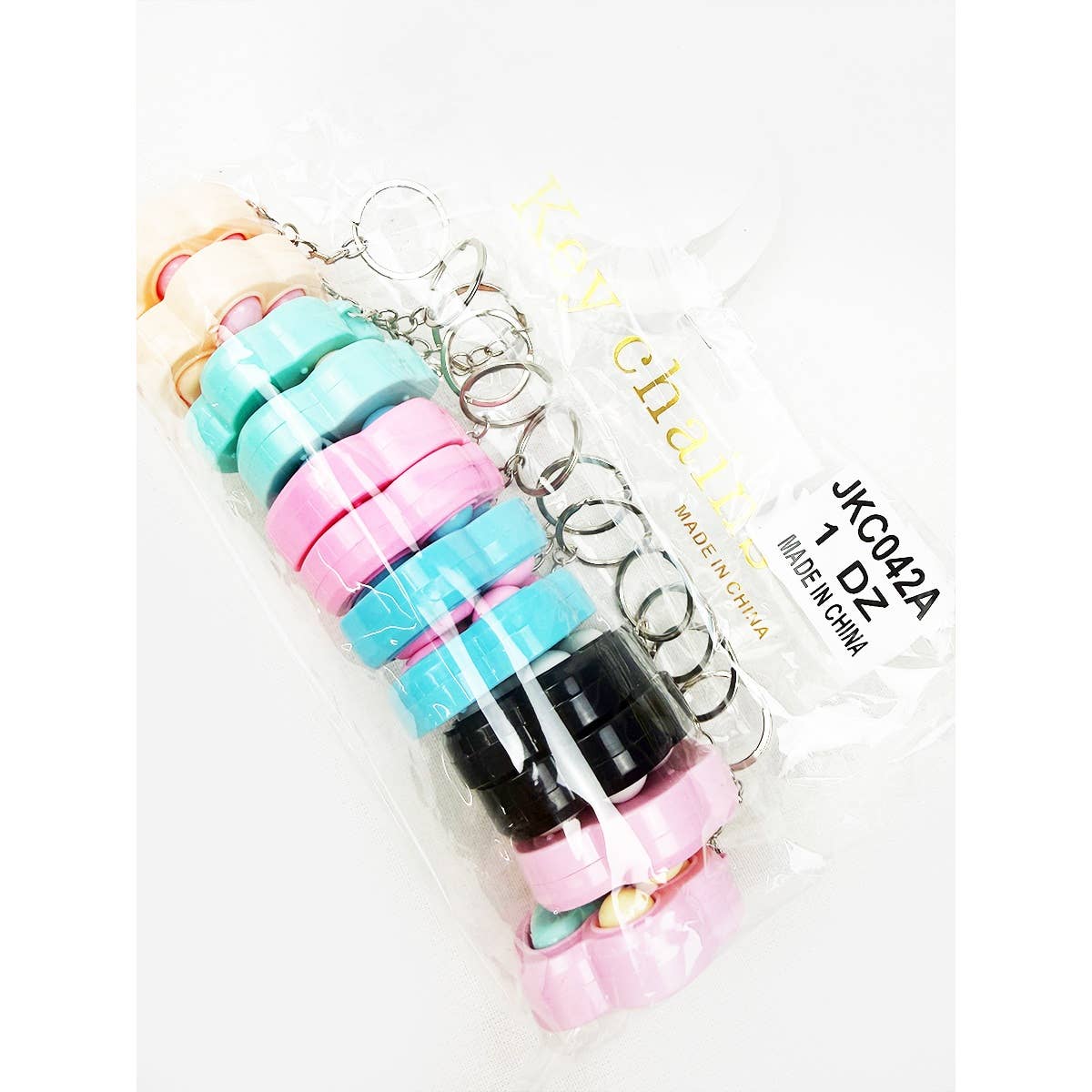 Cat Paw Clicker Fidget Keychain: MIX COLOR / ONE(12)