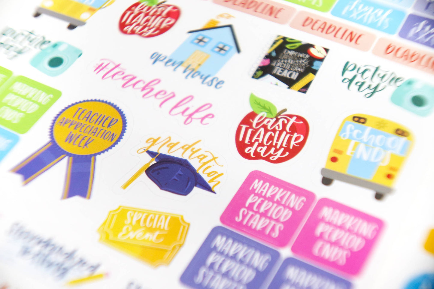 Sticker Pack for Teacher Planners – 586 Stickers for Classroom Planning