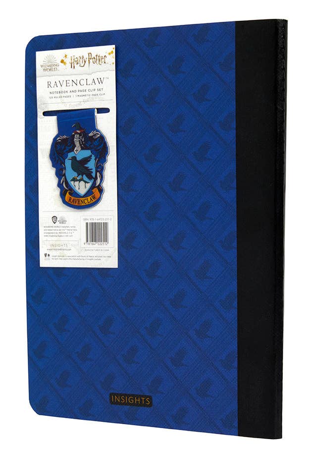 Notebook and Page Clip Set: Harry Potter Ravenclaw (Softcover)