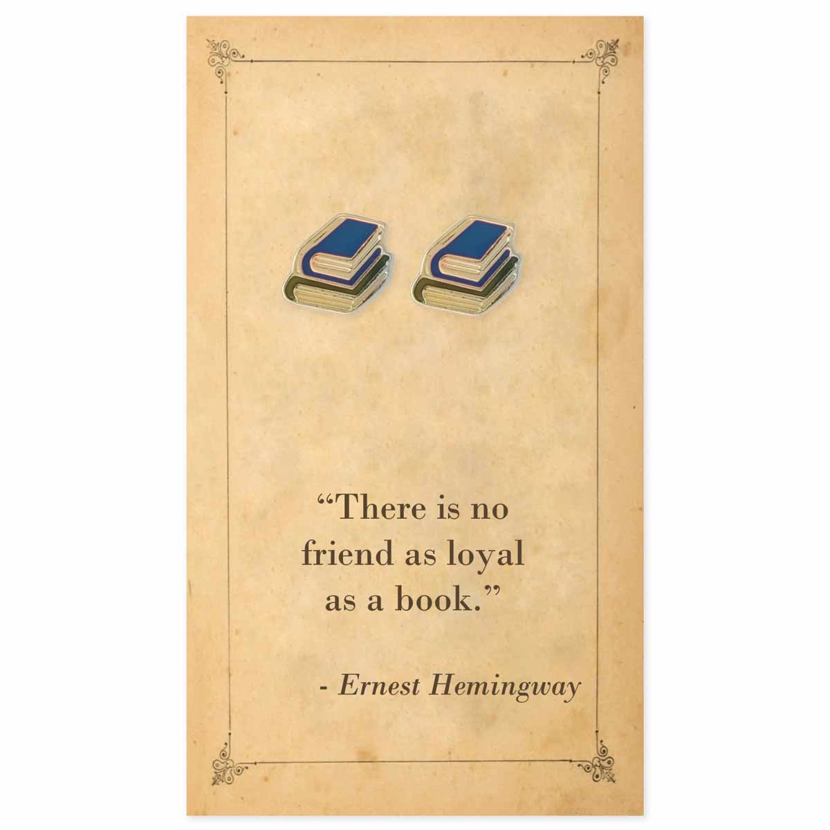 Earrings: Literary Quote Books