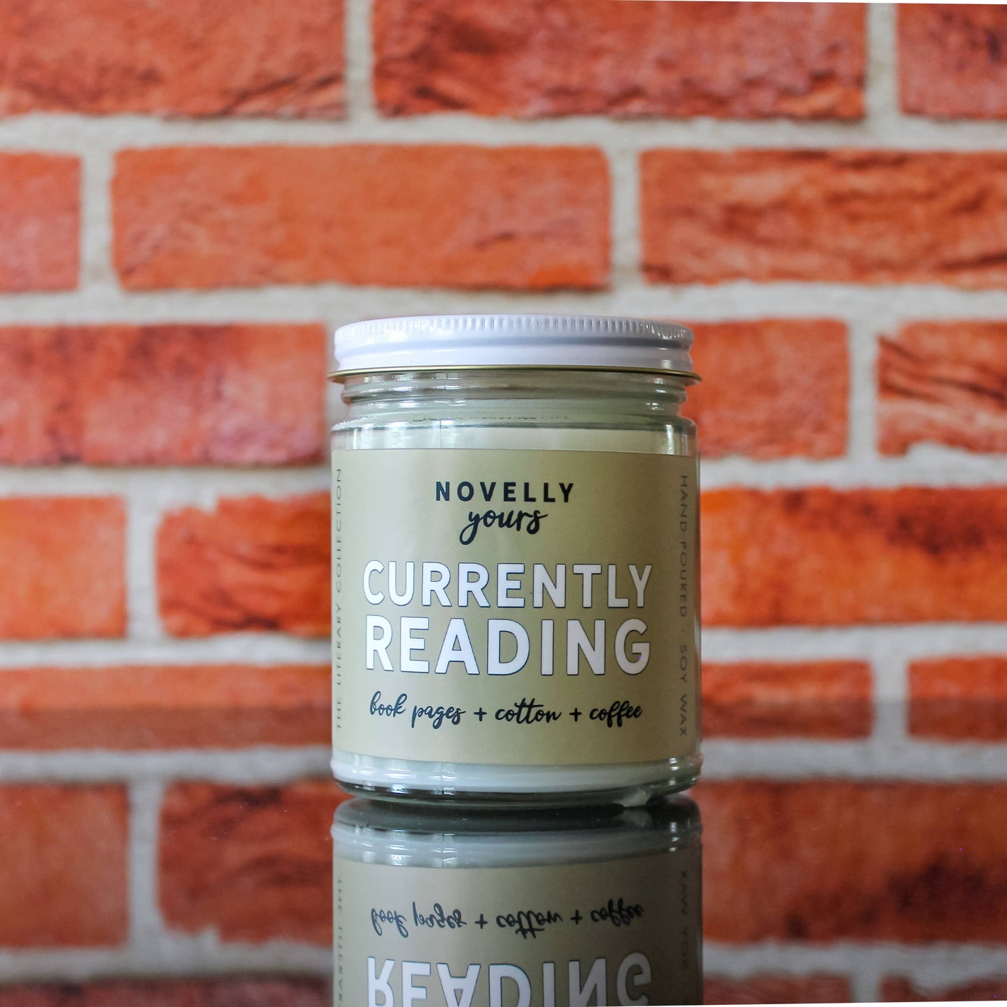 Candle, Hand-Poured Soy: Currently Reading