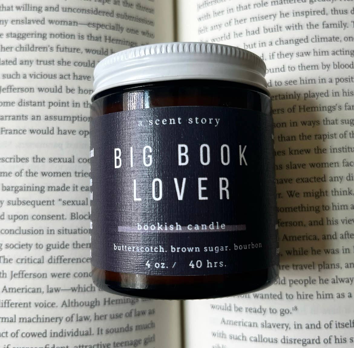 Candle, Hand-Poured Soy: Big Book Lover