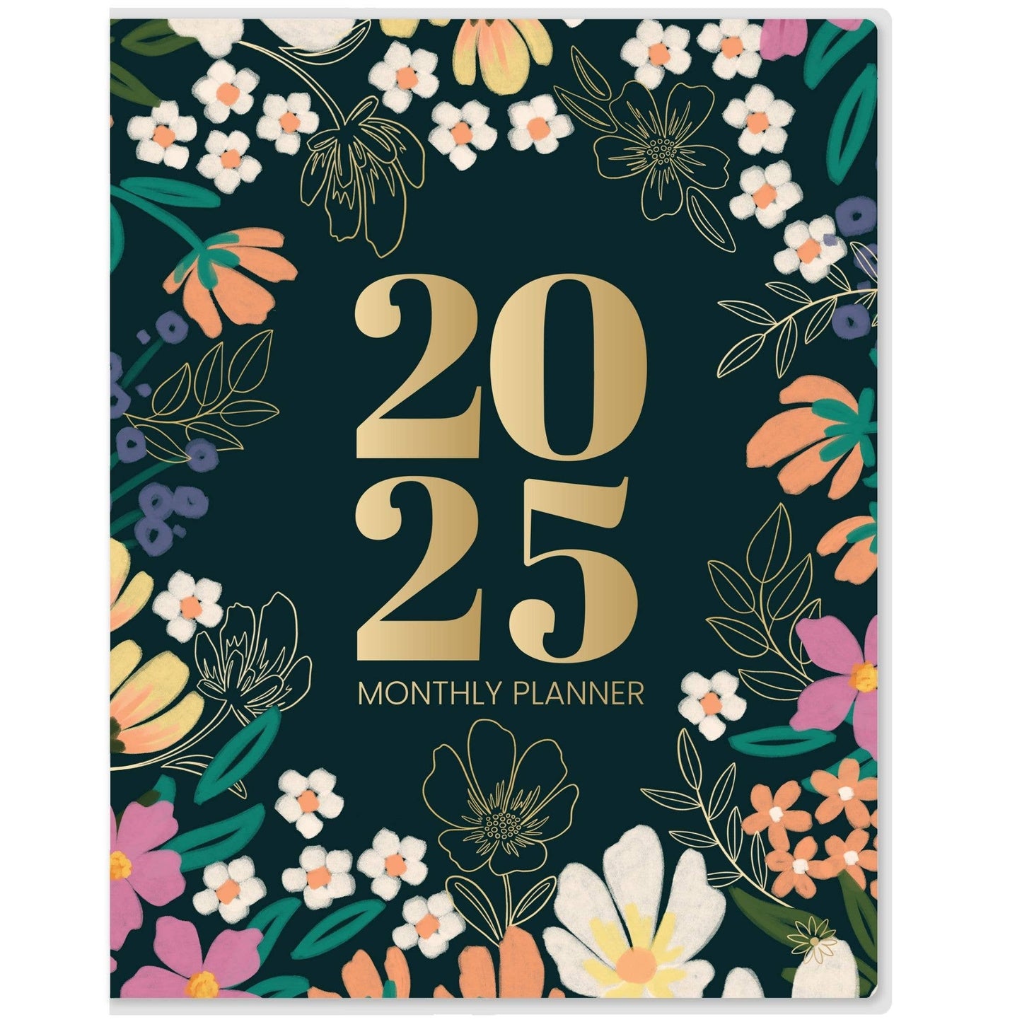 Calendar: 2025 12-Month Planner with Goal Tracking, Vision Board, & More