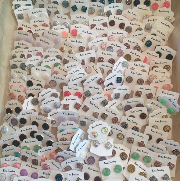 Grab Bag of Druzy, Mermaid, Cabochon Earrings Box: 20 Pairs