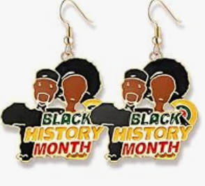 Colorful enamel African earring with bold cultural design, sold individually