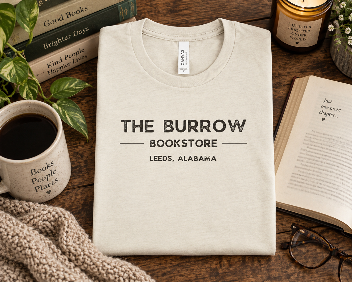 The Burrow Bookstore Leeds Alabama T-Shirt & Sweatshirt