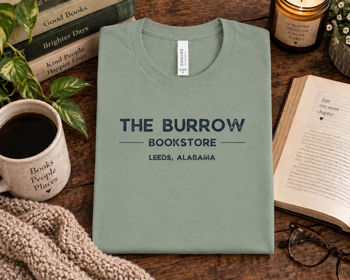 The Burrow Bookstore Leeds Alabama T-Shirt & Sweatshirt