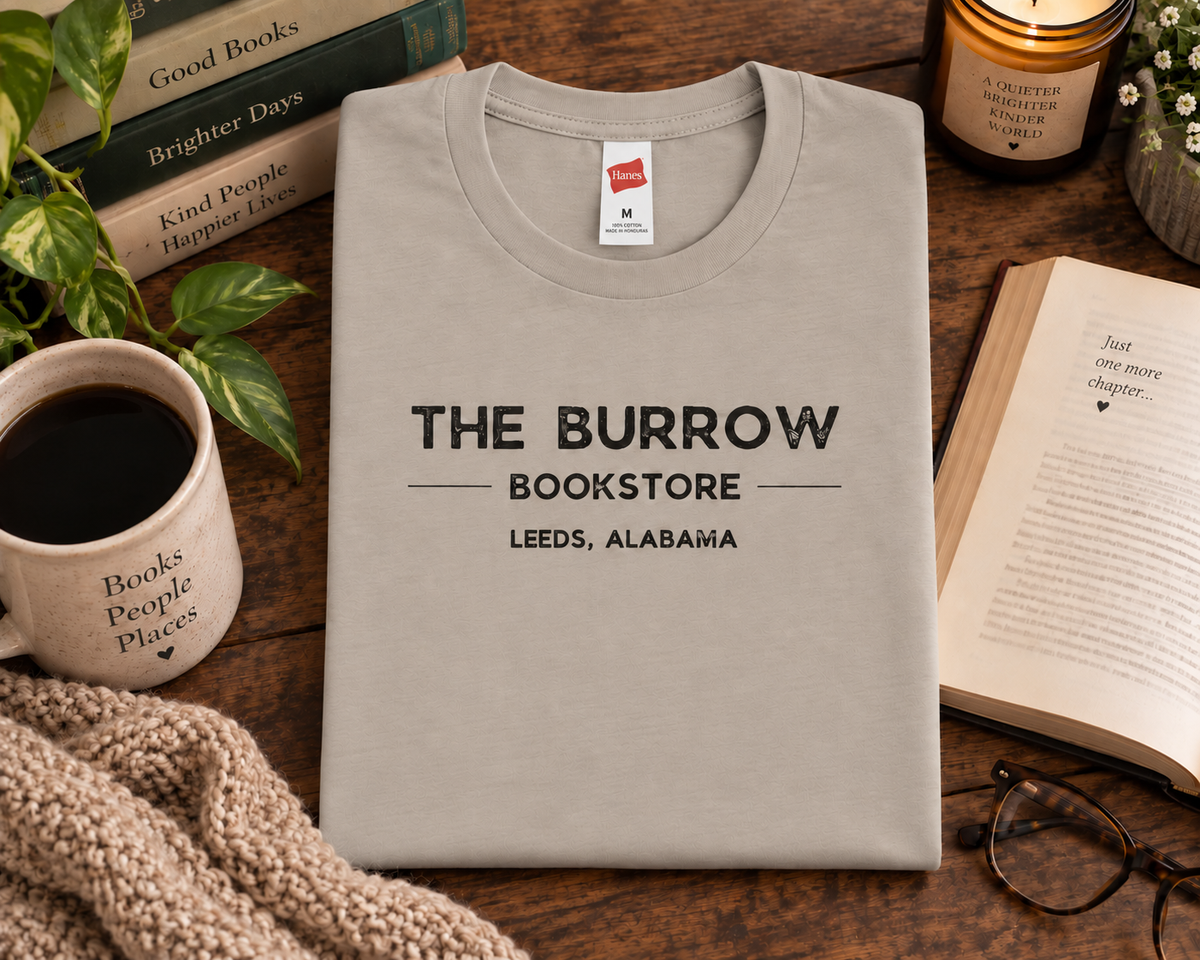 The Burrow Bookstore Leeds Alabama T-Shirt & Sweatshirt