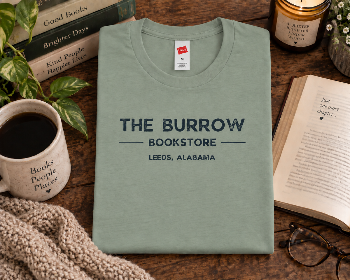 The Burrow Bookstore Leeds Alabama T-Shirt & Sweatshirt