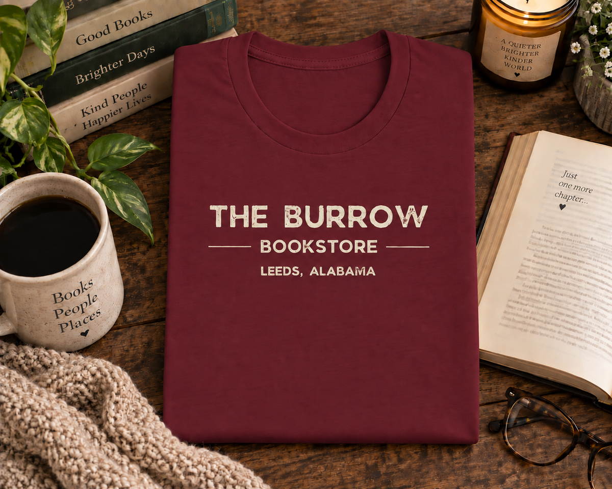 The Burrow Bookstore Leeds Alabama T-Shirt & Sweatshirt