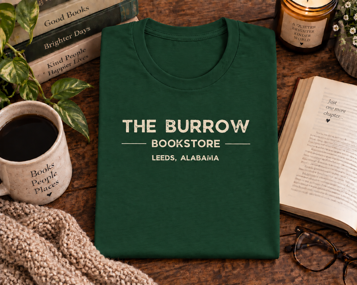 The Burrow Bookstore Leeds Alabama T-Shirt & Sweatshirt