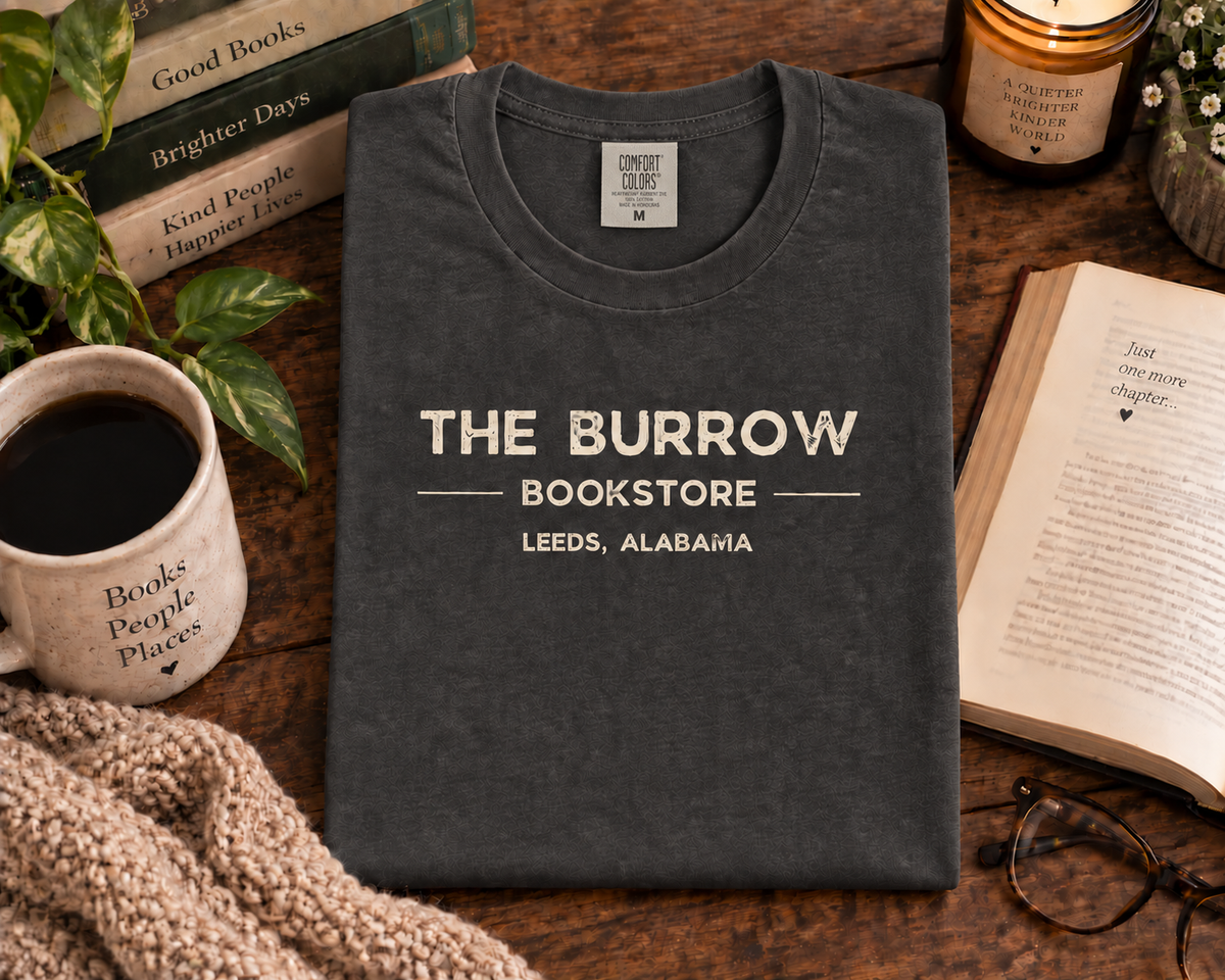 The Burrow Bookstore Leeds Alabama T-Shirt & Sweatshirt