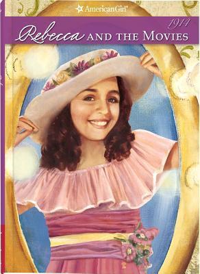 Cover of Rebecca and the Movies by Jacqueline Dembar Greene, featuring Rebecca Rubin on a movie set in early 20th-century attire