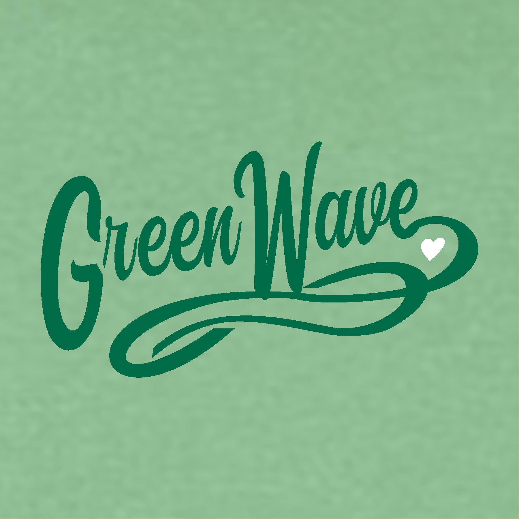 Green 'Green Wave' text on a green background
