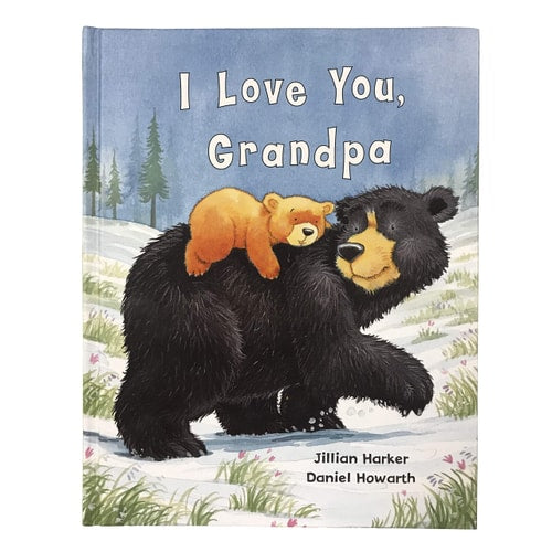 Book cover of 'I Love You, Grandpa' with a bear and cub illustration.