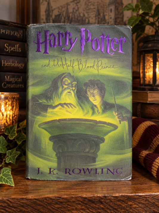 A vintage hardcover book of J.K. Rowling, Harry Potter and the Half-Blood Prince