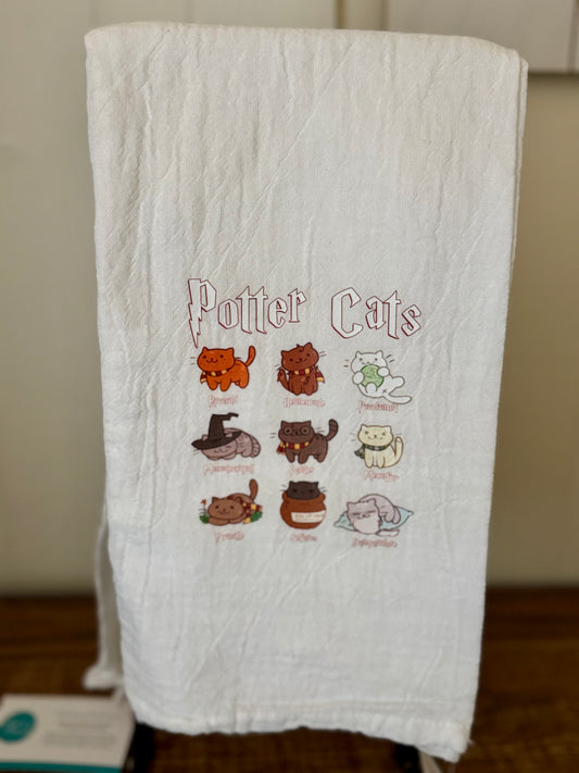 Wizard Cat Flour Sack Towel