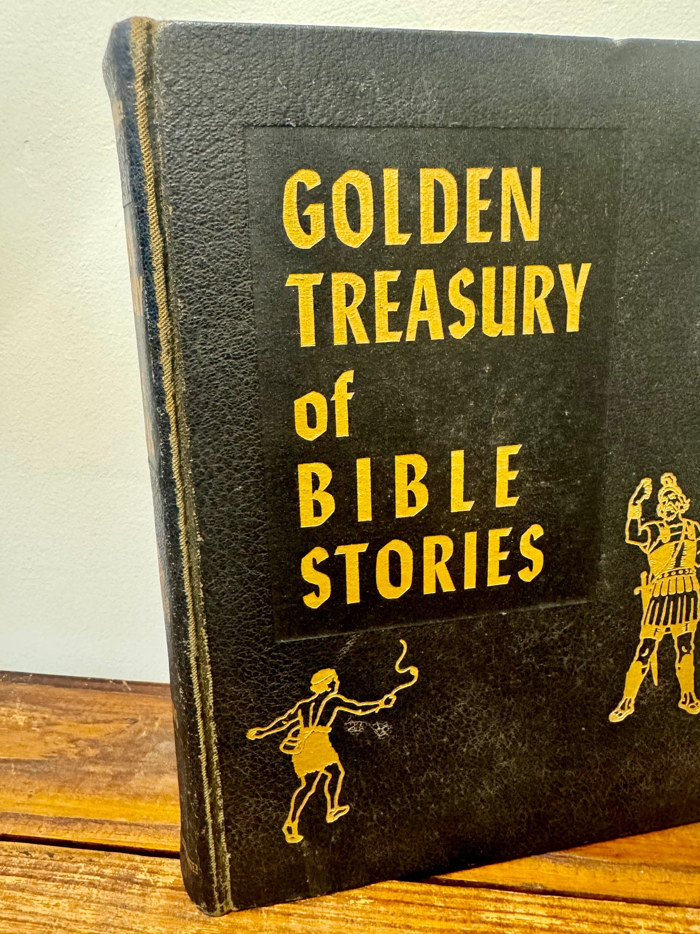 Children's Books | Religion: Spalding, Arthur W. - Vintage Golden Treasury of Bible Stories, 1954 (Good Condition)