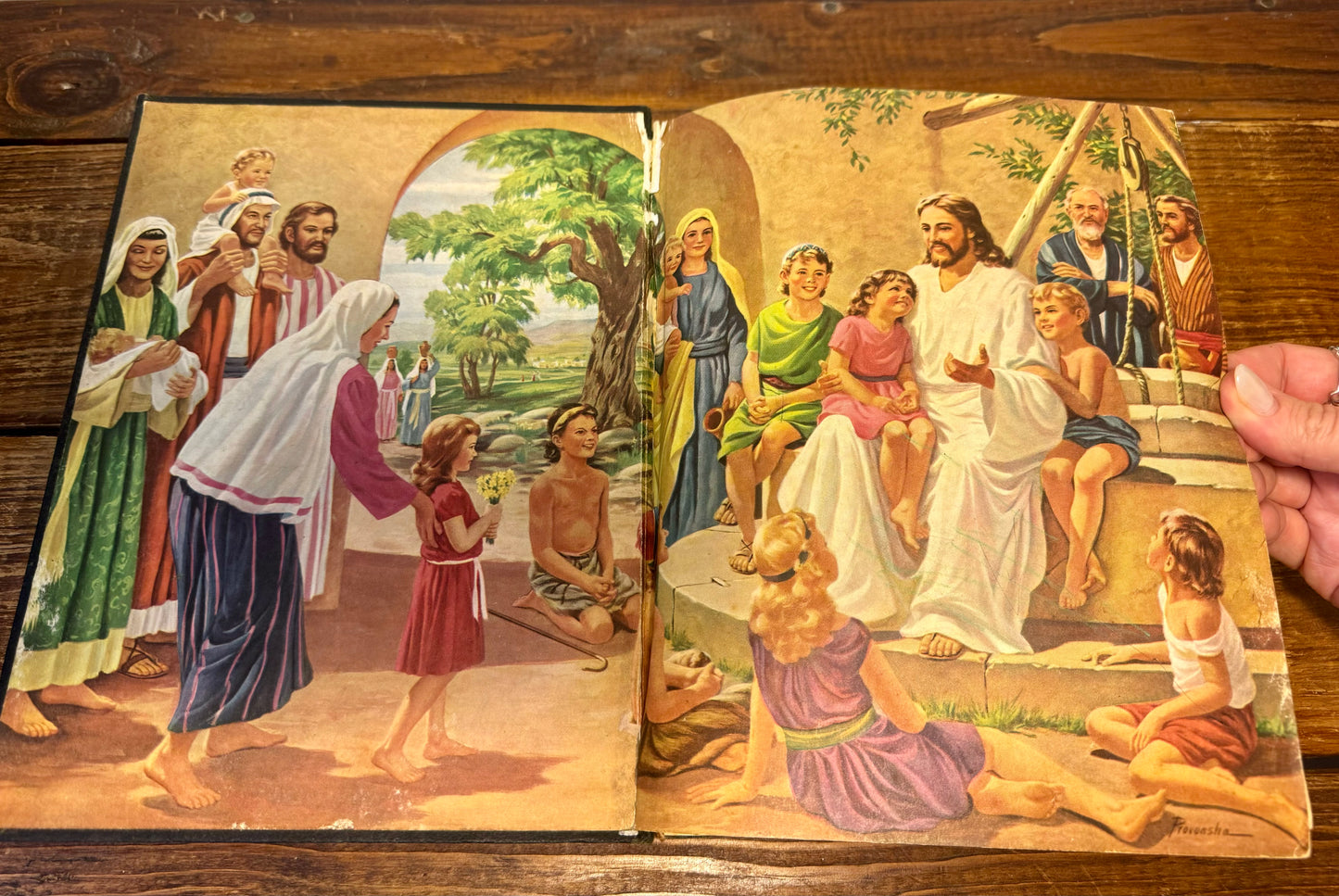 Children's Books | Religion: Spalding, Arthur W. - Vintage Golden Treasury of Bible Stories, 1954 (Good Condition)