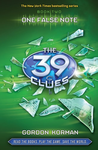 Cover of Gordon Korman’s One False Note (The 39 Clues #2)
