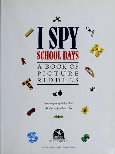 I Spy School Days by Jean Marzollo – Book Cover