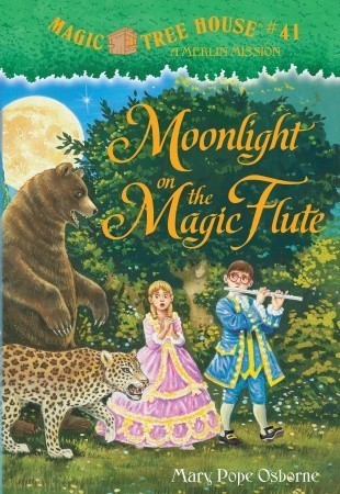 Front cover of The Magic Tree House, Moonlight on the Magic Flute by Mary Pope Osborne