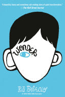 Cover of Wonder by R. J. Palacio featuring Auggie Pullman smiling outdoors