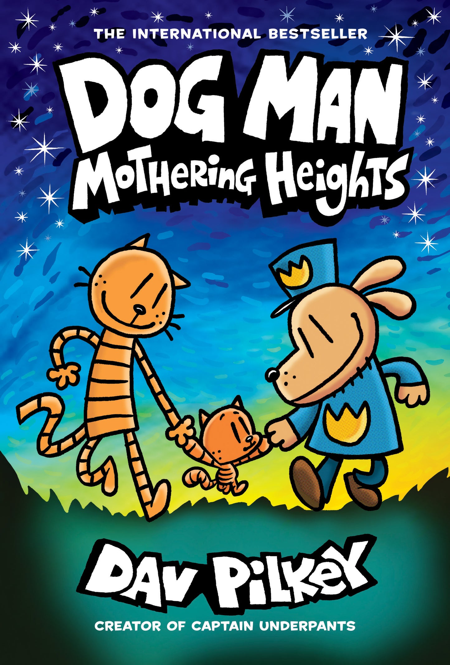 Front cover of Dog Man, Mothering Heights by Dav Pilkey