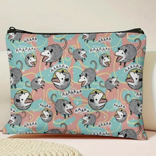 Screaming Possum Zipper Bag