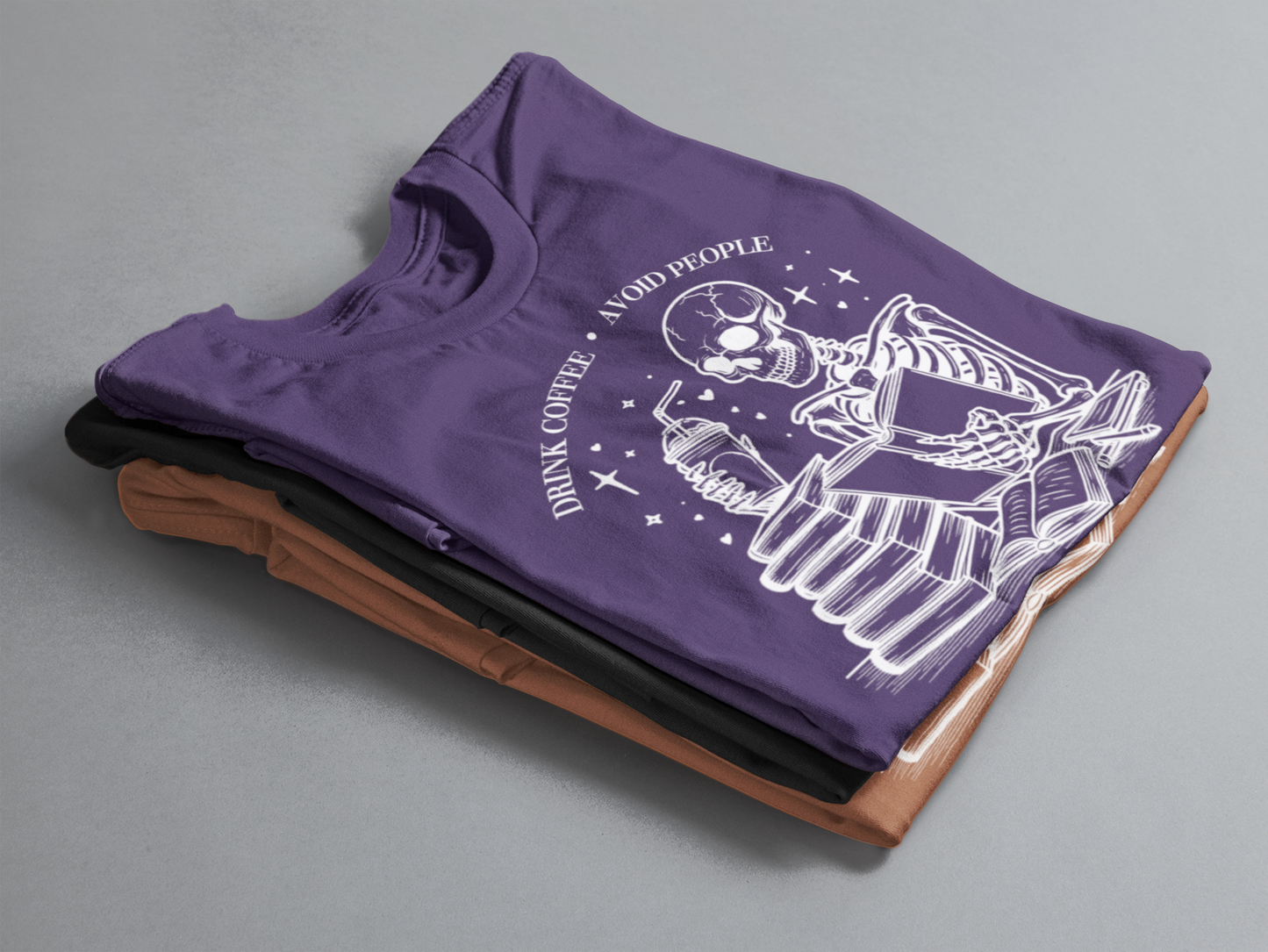 Short-Sleeve T-Shirt: Drink Coffee, Avoid People, Read Books