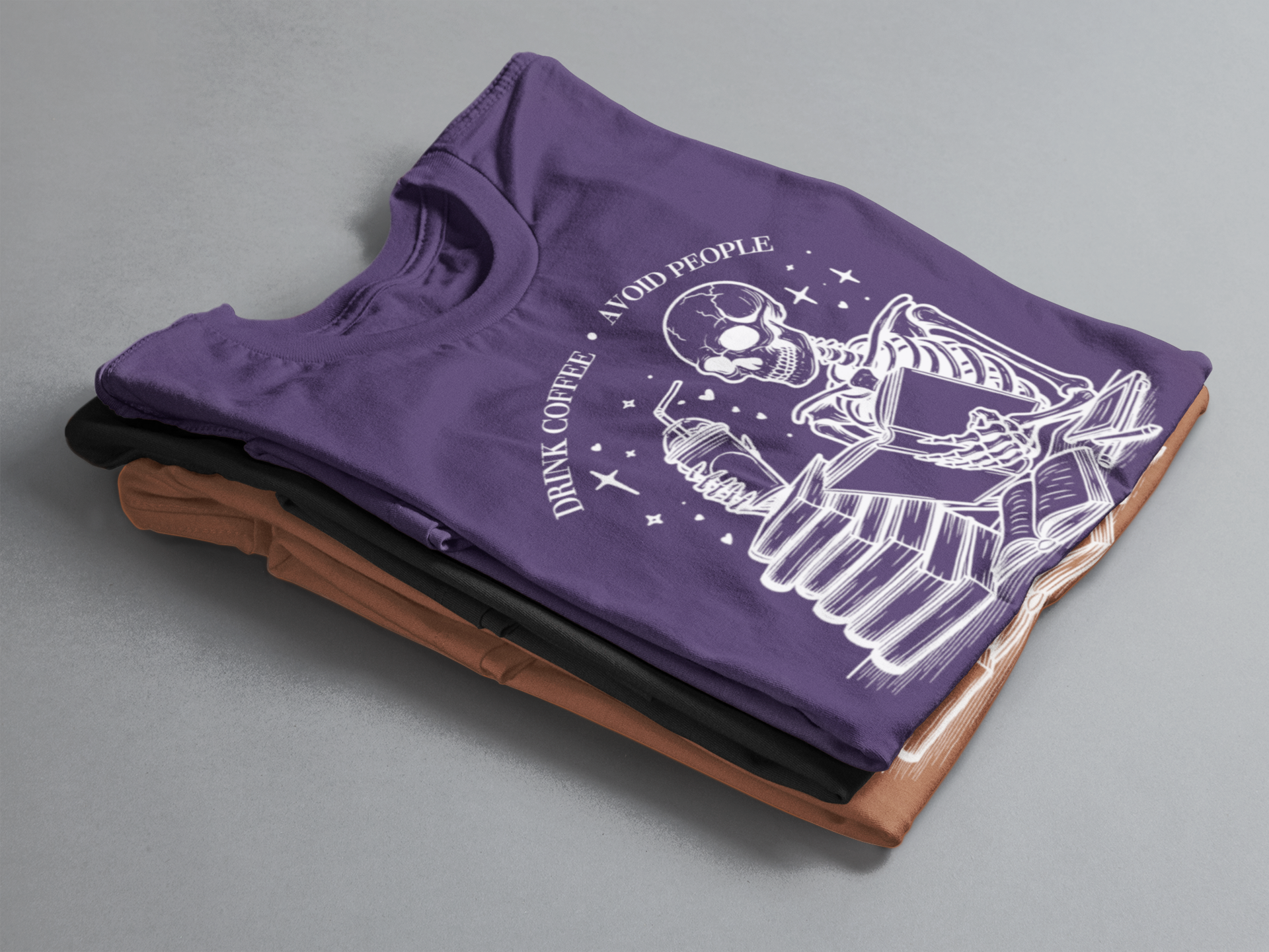 Short-Sleeve T-Shirt: Drink Coffee, Avoid People, Read Books
