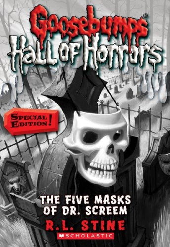 Cover of The Five Masks of Dr. Screem by R.L. Stine