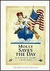 Cover of Molly Saves the Day by Valerie Tripp, featuring Molly holding an American flag at summer camp