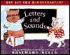 Cover of Letters and Sounds by Wells featuring large colorful alphabet letters with playful illustrations
