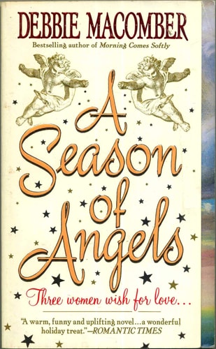 Cover of A Season of Angels by Debbie Macomber, a cozy Christmas inspirational fiction novel featuring angels and festive holiday themes.