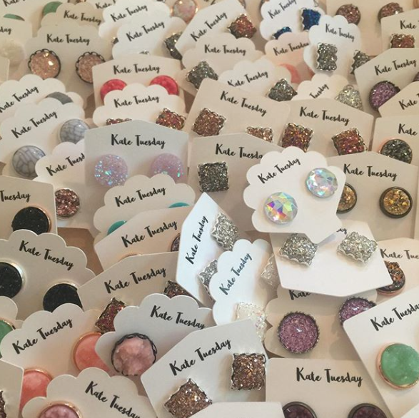 Grab Bag of Druzy, Mermaid, Cabochon Earrings Box: 20 Pairs