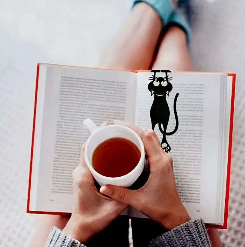 Black Cat Acrylic Bookmark