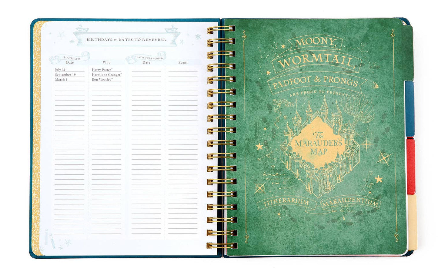 Calendar: 12-Month Undated Planner, Harry Potter Lumos