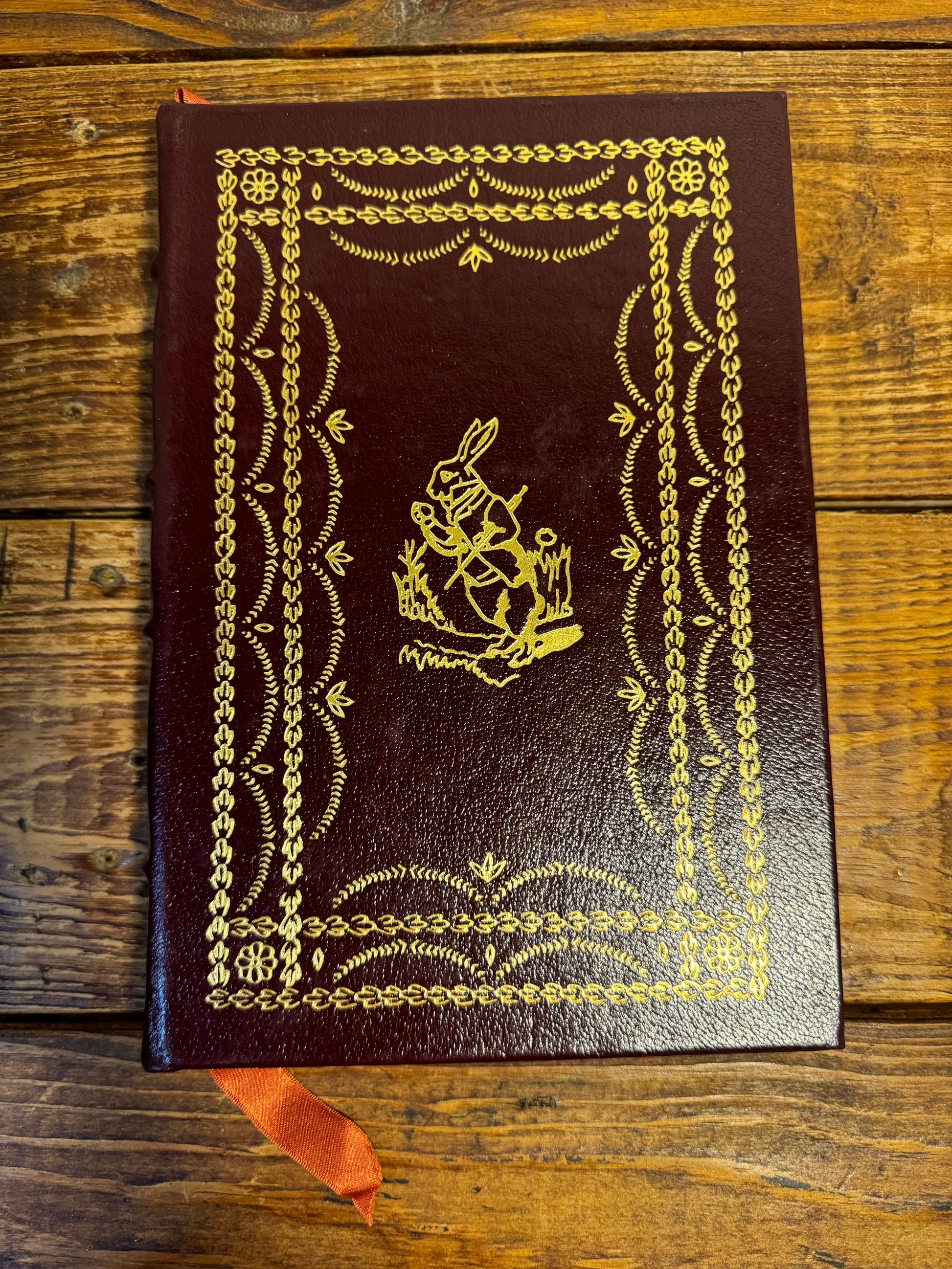 Vintage Leather-Bound Collector's Edition of Alice in Wonderland by Lewis Carroll (Easton Press, 1977)