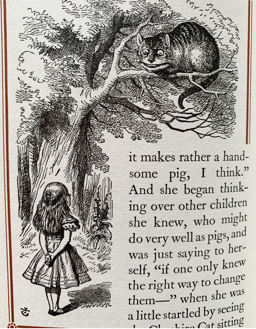 Vintage Leather-Bound Collector's Edition of Alice in Wonderland by Lewis Carroll (Easton Press, 1977)