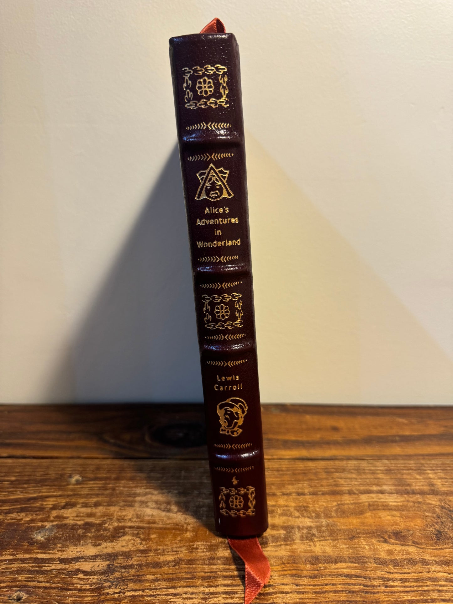 Vintage Leather-Bound Collector's Edition of Alice in Wonderland by Lewis Carroll (Easton Press, 1977)